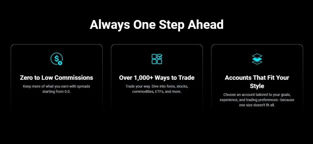Account benefits