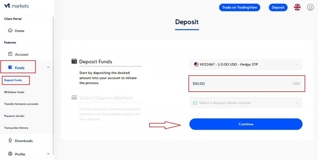 Deposit 1 VT
